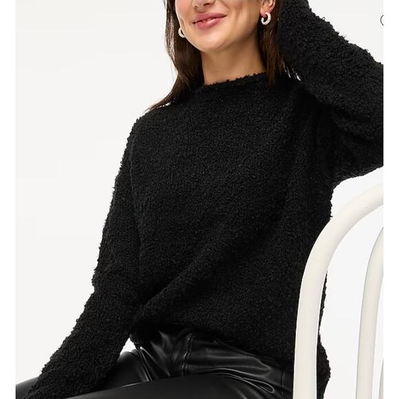 J. Crew Factory Bouclé Mockneck Sweater Size XS NWT - Picture 1 of 9